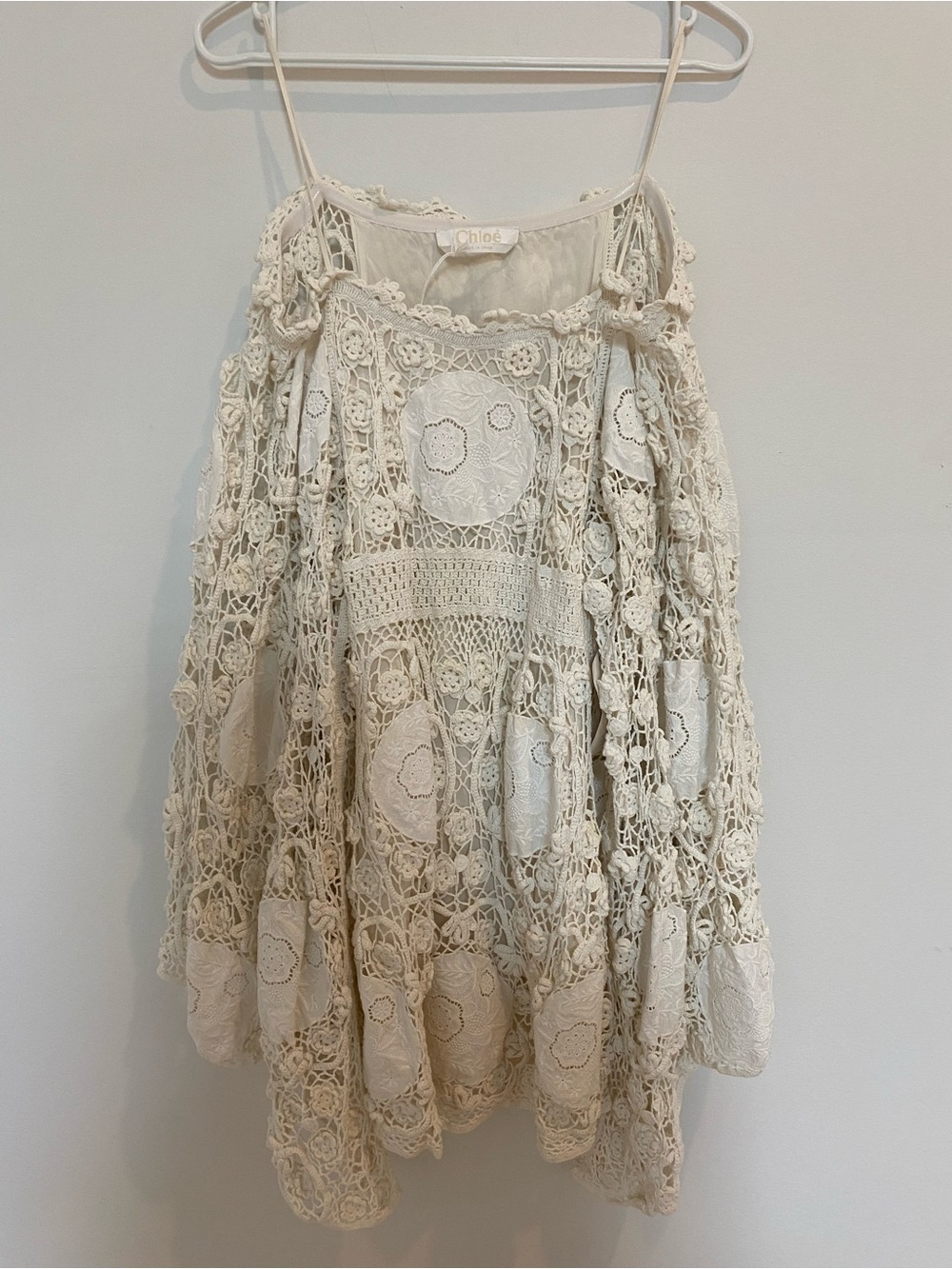 NWT Chloé White Mini Dress Size FR 36